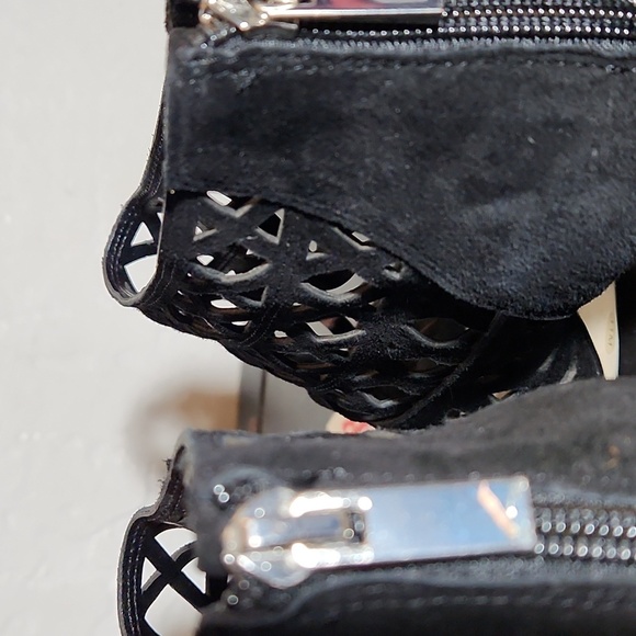 INC Rammee Leather Upper Cut out Open Toe Back Zip Heel 11M - Picture 10 of 13